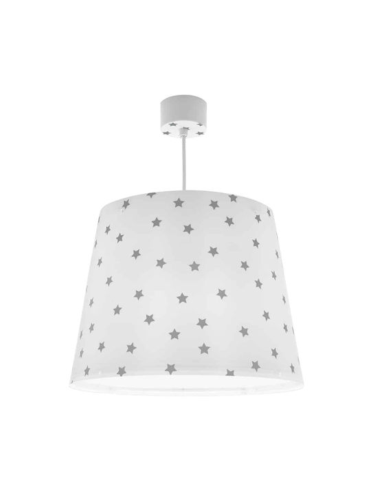Ango Single-Light Kids Ceiling Light Hanging Made of Plastic 15W with E27 Base White 33x25cm