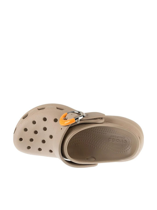 Crocs Classic Platform Women’s Clogs Beige