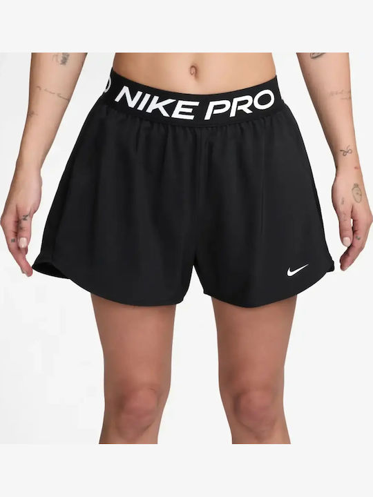 Pro Women's High Waist Activewear Shorts Dri-Fit Black