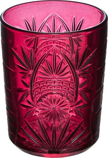 S-d Set Brillen Wasser aus Glas in Rosa Farbe 350ml 4 Stück