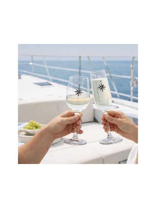 Marine Business Set Glasses for White Wine from Plastic 6 Pieces