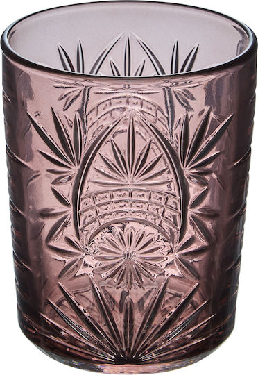 S-d Set Brillen Wasser aus Glas in Rosa Farbe 350ml 4 Stück