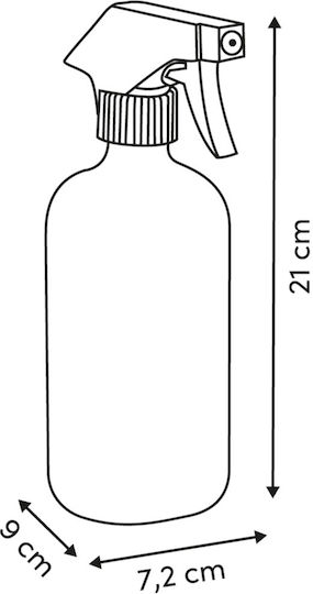 Γυάλινο Μπουκάλι Ψεκασμού 500ml Φ7x21 F-v Sprayer 214519