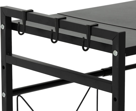 5Five Metallische Basis für Mikrowelle 41x36x45,5 cm Schwarze