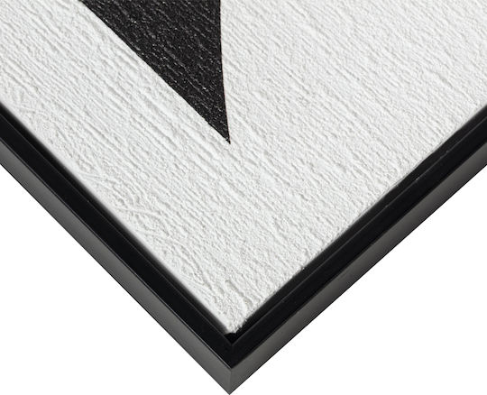 Inthebox Contrast Decorative Painting 60x80x3.2cm Canvas White Black MDF Black 035051