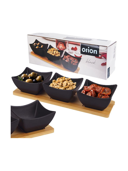Orion Ορντεβιέρα με Βάση από Πορσελάνη Μαύρη Π31.5xΜ10xΥ6.5cm 4τμχ Orion Ορντεβιέρα με Βάση από Πορσελάνη Μαύρη Π31.5xΜ10xΥ6.5cm 4τμχ