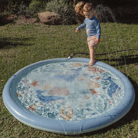Little Dutch Inflatable Play Mat Sprinkler Ocean World Blue 150 Cm