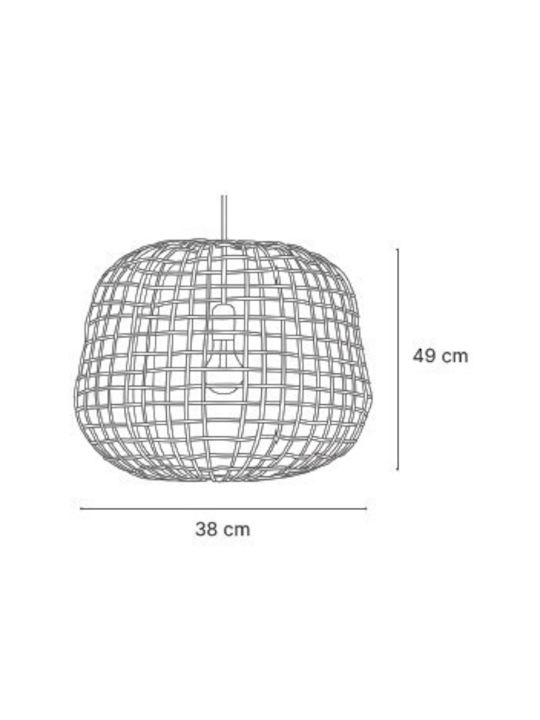 Inlight Pendant Ceiling Light with E27 Socket 38x38x49cm