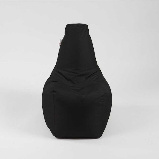 Πουφ Πολυθρόνα Αδιάβροχη Black 50x40x55cm