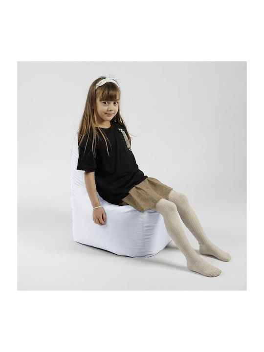 Bean Bag Chair Waterproof White 50x40x55cm