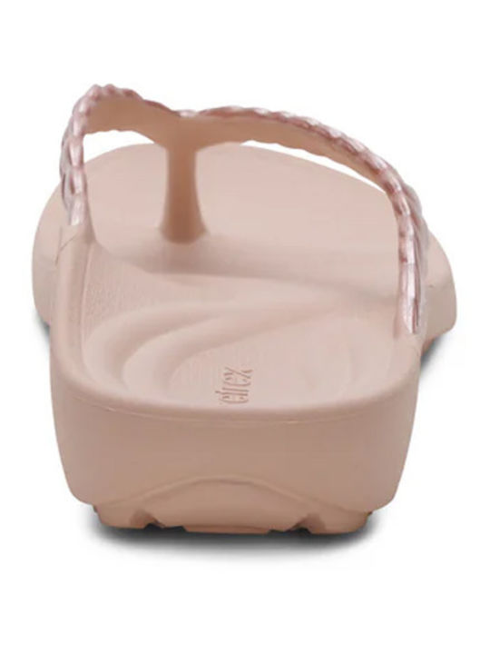 Damen Zehentrenner in Roségold Farbe