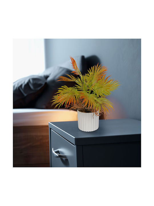 Plantă Palmier Artificială Decorativă 22 Cm În Ghiveci Design Realist Decor Acasă Birou