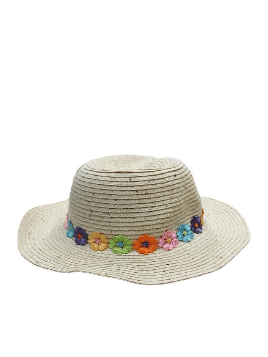 GaFashion Kids' Straw Hat Ocean Addicts Multicolour