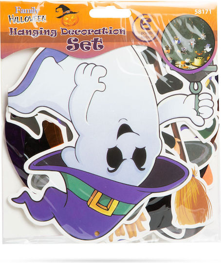 Halloween Dekorationsset 6 Stück Funkelnde Hänger Hängedekoration
