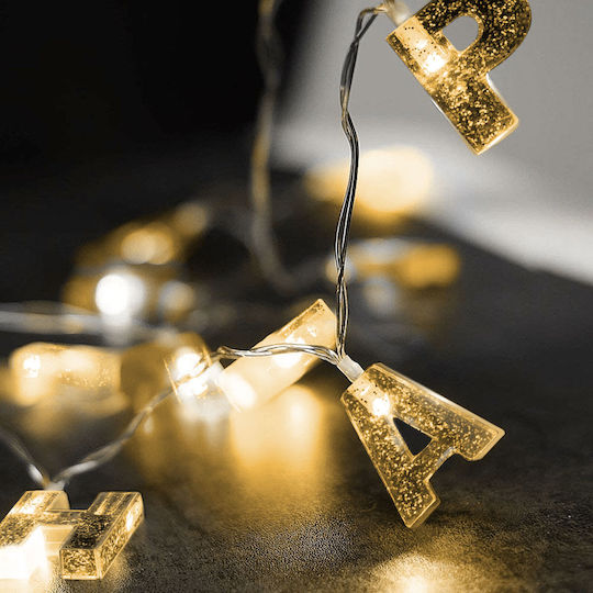 Happy Birthday Anniversary Led 13 Leduri Alb Cald 2 X Aa 2 M Decorațiuni Pentru Petreceri