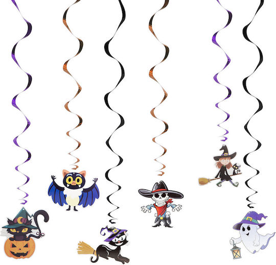 Halloween Decoration Set 6 Pieces Sparkling Hanger Hanging Decor