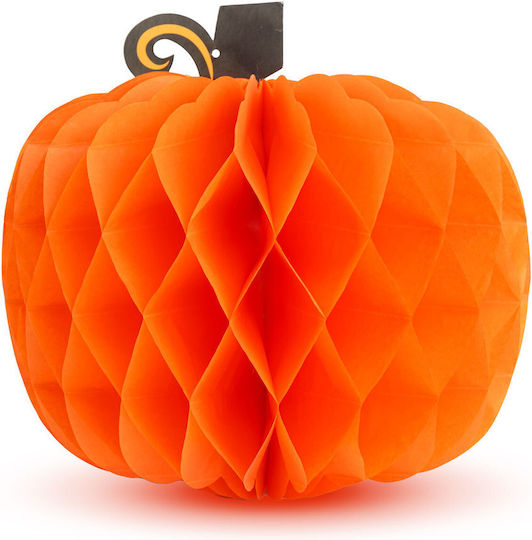 Lampion De Decorațiuni Pentru Petreceri Tip Dovleac 30 Cm Pliabil Hârtie Culoare Portocalie