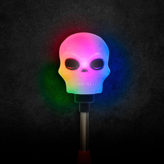 Хелоуин LED Череп Лампа На Пролет Преносима RGB Светлина Декорация Батерия Ефект На Движение