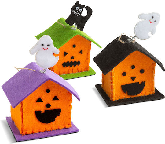 Halloween Home Textile Decor 9x9x7.5 Cm Ghost Cat Decorative Ornament 3 Models
