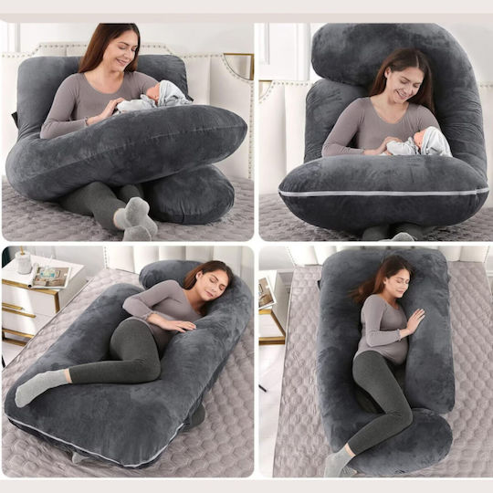 Alista Home Schwangerschaft & Stillen Stillkissen Schwarz 75cm