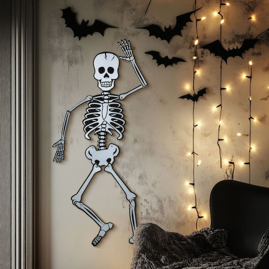 Decorațiune Schelet Halloween Din Spumă Eva 85x18 Cm
