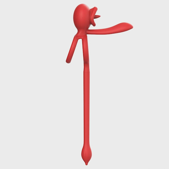 Tongue Ring Sleeve & Anal Stim App Usb Red