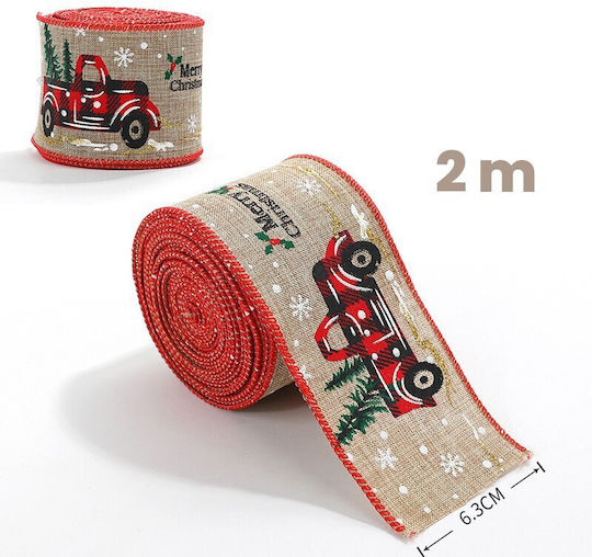 Alista Home Christmas Ribbon Decorated Red 200x630cm