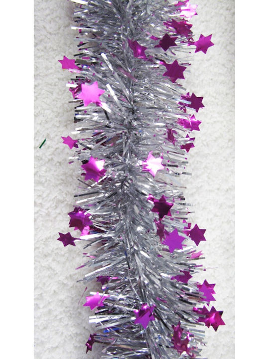 Alista Home Christmas Illuminated Plastic Purple Garland 5cm