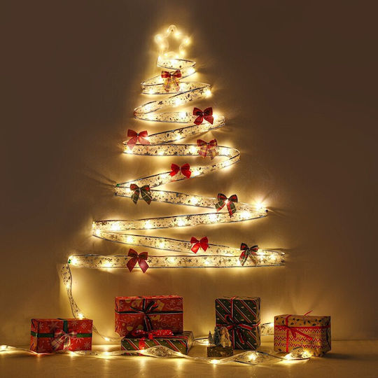 Alista Home Panglică Iluminată Albă de Crăciun