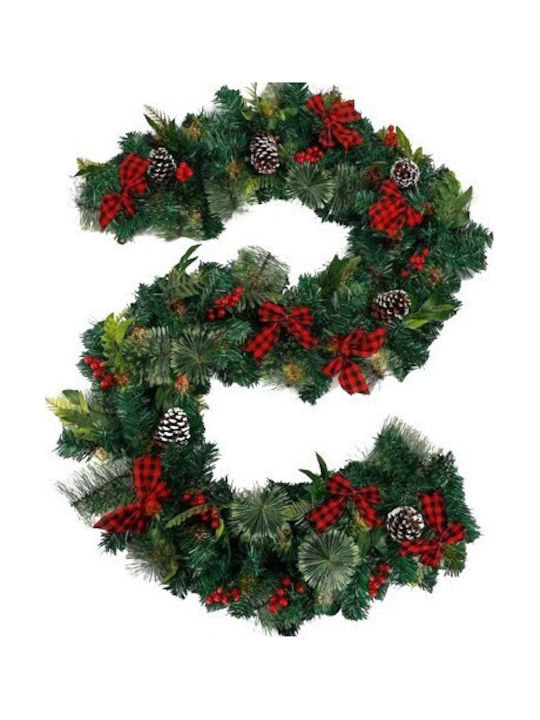 Alista Home Christmas Garland Decorated Plastic Red