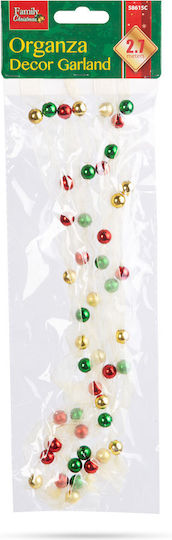 Alista Home Christmas Garland with Beads Plastic Multicolour