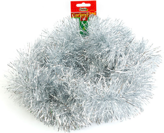 Alista Home Ghirlandă De Crăciun Din Plastic Argintiu