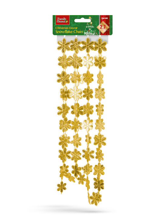 Alista Home Ghirlandă De Crăciun Din Plastic Auriu 3.2x3.2cm