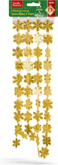 Alista Home Christmas Garland Plastic Gold 3.2x3.2cm