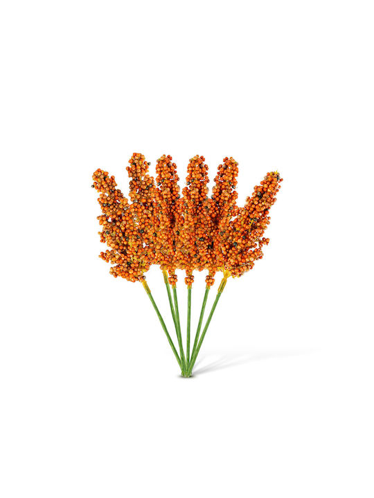 Set Decorative Twiglets 18.6 Cm 6 Pieces Yellow Red Colors