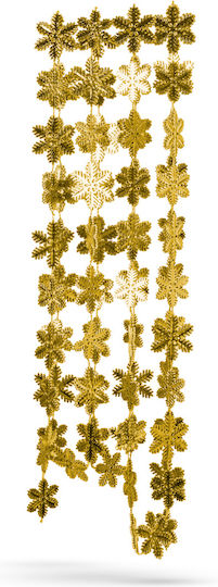Christmas Plastic Gold Garland 3.2x3.2cm