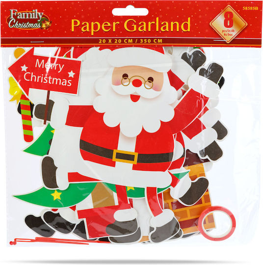Alista Home Christmas Paper Red Garland