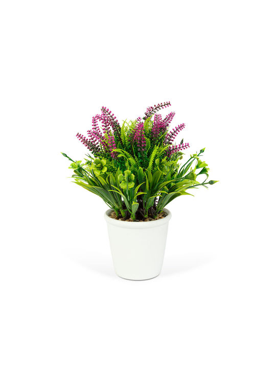 Dekorative Künstliche Lavendel Pflanze 20 Cm In Topfpflanze Realistisches Design Home Office Dekor