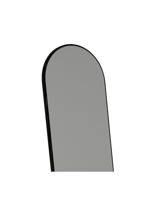 Megapap Καθρέπτης Οβάλ με Μαύρο Ξύλινο Πλαίσιο 150x40cm