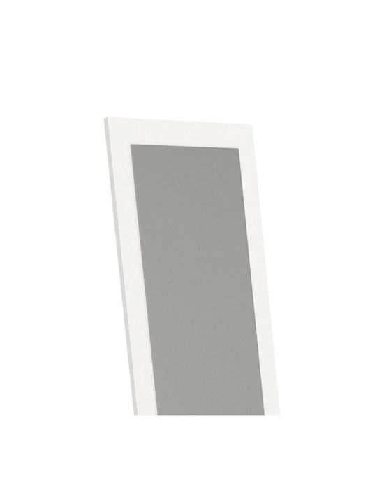 Megapap Καθρέπτης με Λευκό Ξύλινο Πλαίσιο 150x40cm