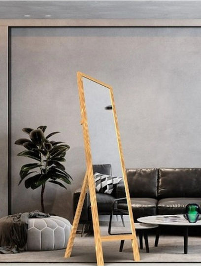 SteweHome Oglindă cu Ramă din Lemn Roz 145x40cm
