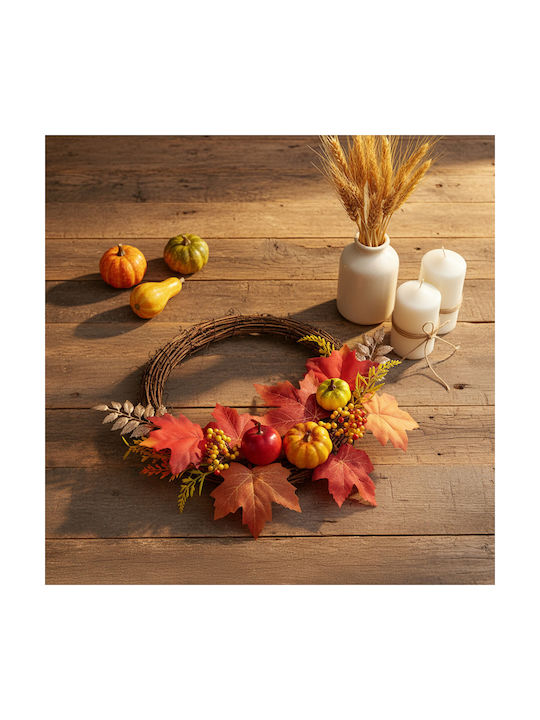 Autumn Wreath 35 Cm Decorative Leaves Fruits