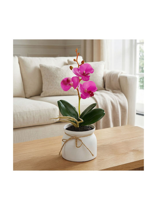 Orhidee Artificială Decorativă În Ghiveci Aspect Natural 32,5 Cm