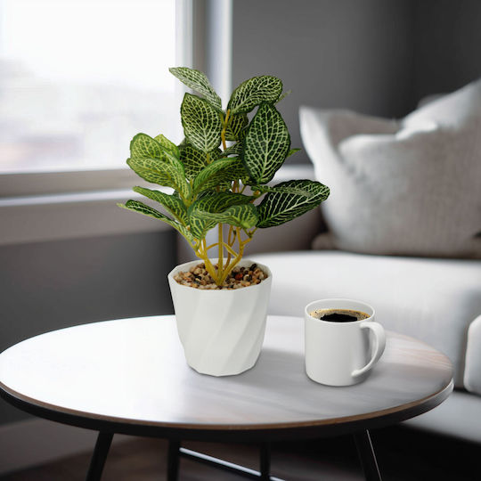 Dekorative Künstliche Fittonia Pflanze 20 Cm In Topfpflanze Realistisches Design Home Office Dekor