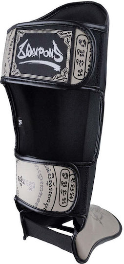8 Weapons Adults Black Shin Guards