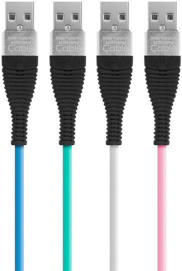 Microusb Cable 1m Silicone Charging Data Transfer 2a Compatible Android Cameras Mp3