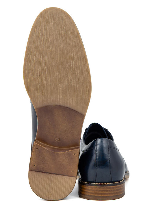 Leather Men's Dress Shoes Blue