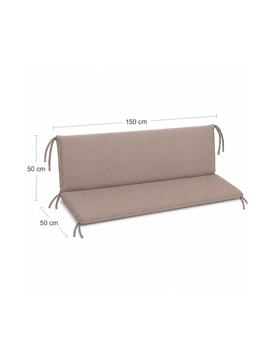 Pucioasa Gartenstuhlkissen Mit Rückenlehne Cappuccino 50x150cm