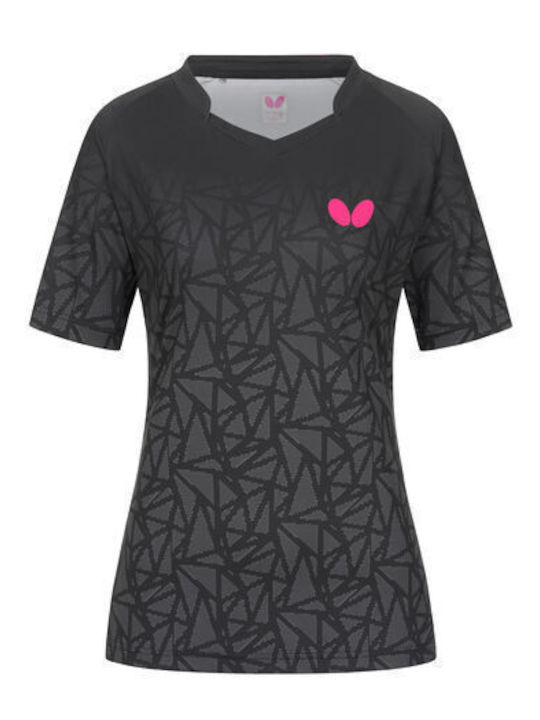 Butterfly Higo Lady Ping-Pong Shirt Anthracite