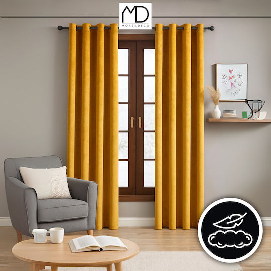 More&Deco Κουρτίνα Συσκότισης με Τρουκς More&deco 140x250εκ.